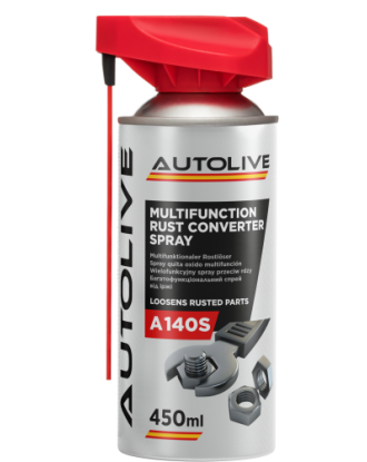 Багатофункціональний спрей від іржі  AUTOLIVE A140S MULTIFUNCTION RUST CONVERTER SPRAY (SMART) 450 мл