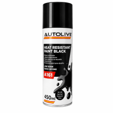 Високотемпературна фарба AUTOLIVE A161 Heat resistant paint BLACK, чорна, 450 мл