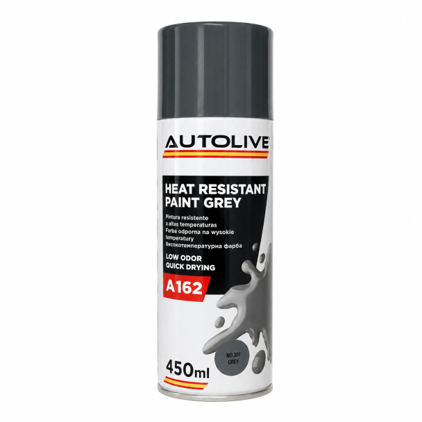 Високотемпературна фарба AUTOLIVE A162 Heat Resistant Paint Grey сіра, 450 мл