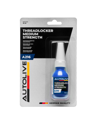 Фіксатор різьби демонтажний AUTOLIVE A216 Threadloсker Medium Strengh 10 мл