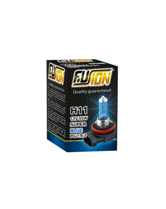Лампа автомобільна FUSION F- 1211SB  H11 12V 55W SUPER BLUE